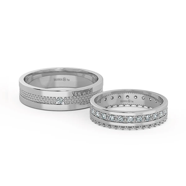 Crown Wedding Band Set NCC8001 1